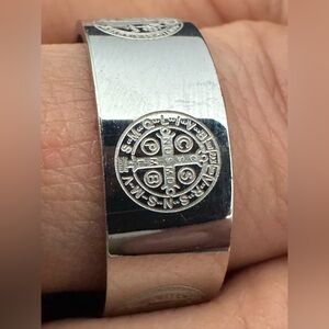 🆕Saint Benedict Men’s Stainless Steel Ring